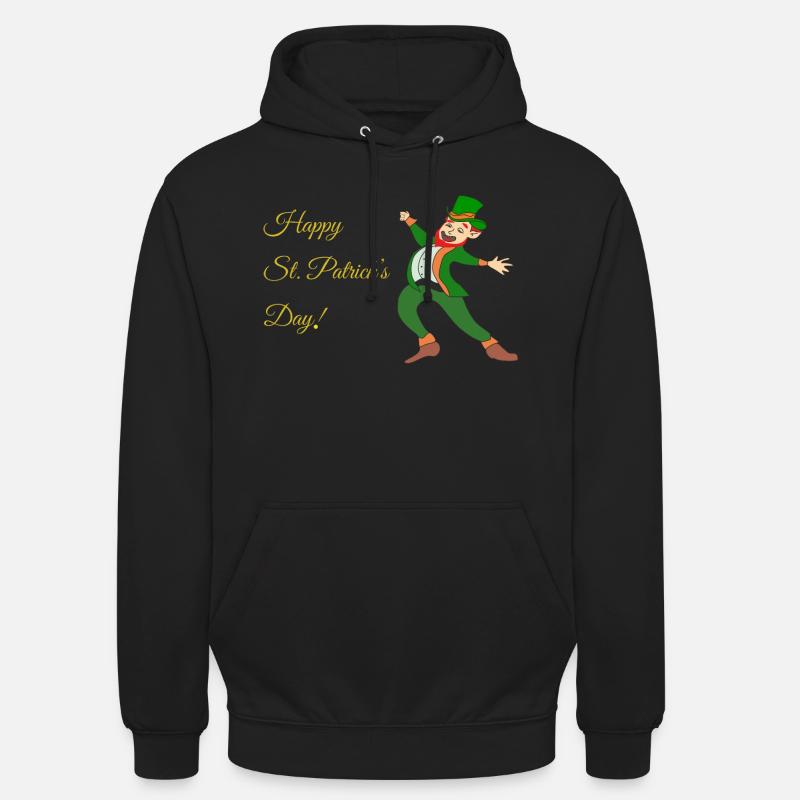 Fête de la Saint-Patrick - Sweat-shirt à capuche unisexe - noir