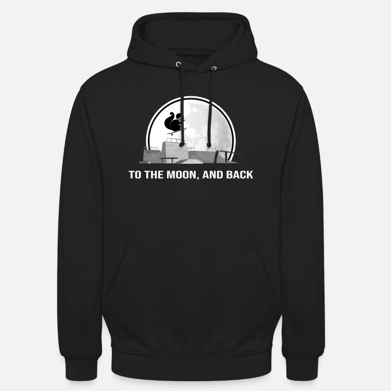 skateboard sk8 skater halfpipe - Sweat-shirt à capuche unisexe - noir