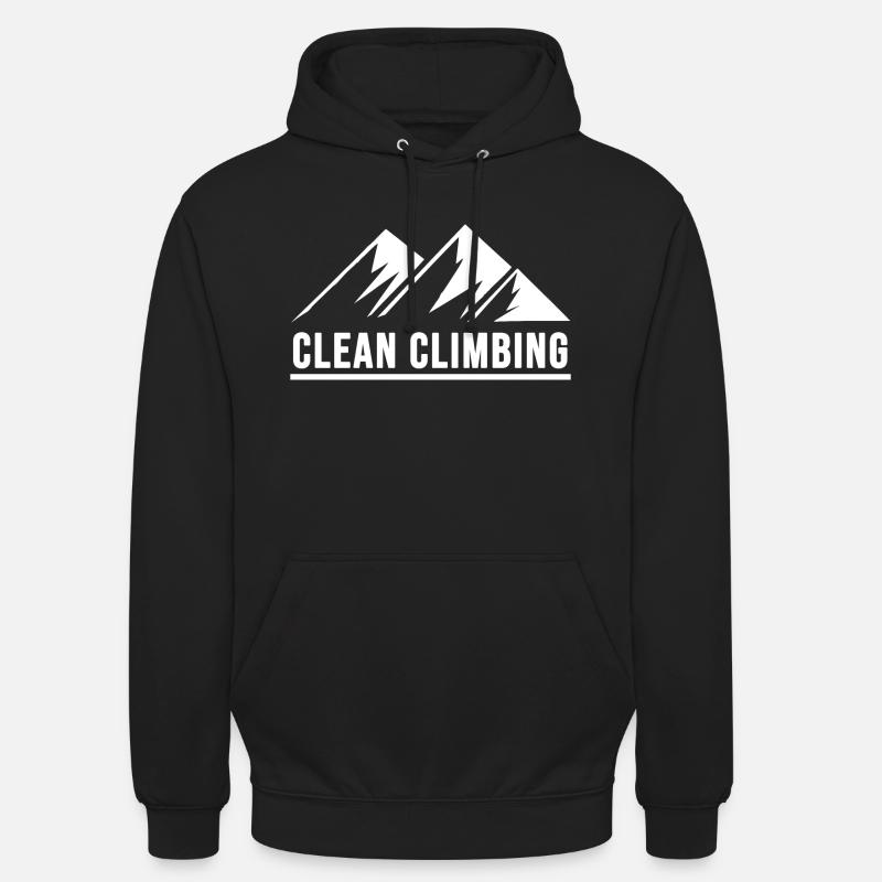 escalade alpine propre escalade - Sweat-shirt à capuche unisexe - noir