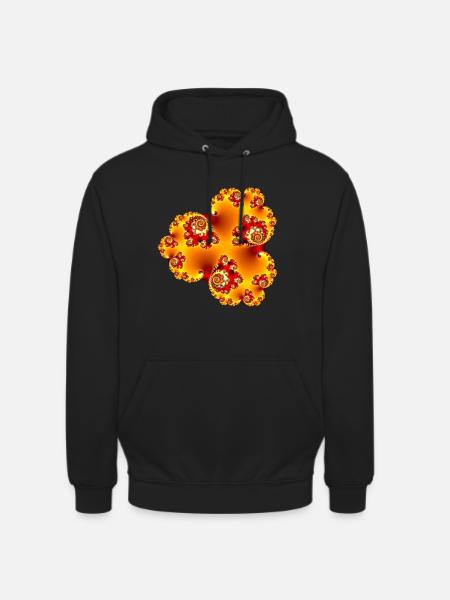 Fractal # 206_2 - Unisex Hoodie - black
