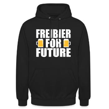 Bier - Unisex Hoodie - Schwarz - Vorne - Alina (178cm) & Michal (187cm)