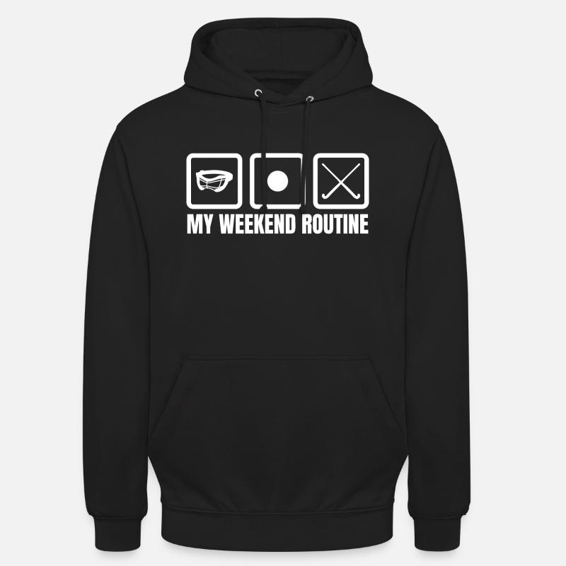Ma routine du week-end - Sweat-shirt à capuche unisexe - noir