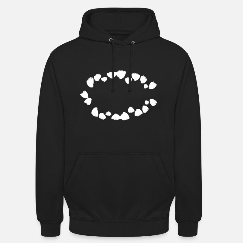 shape pattern circle symbol dots - Unisex Hoodie - black