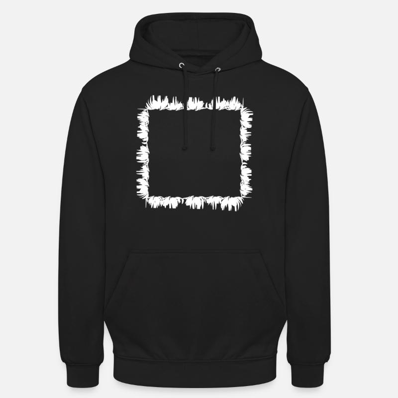 square square frame grass - Unisex Hoodie - black