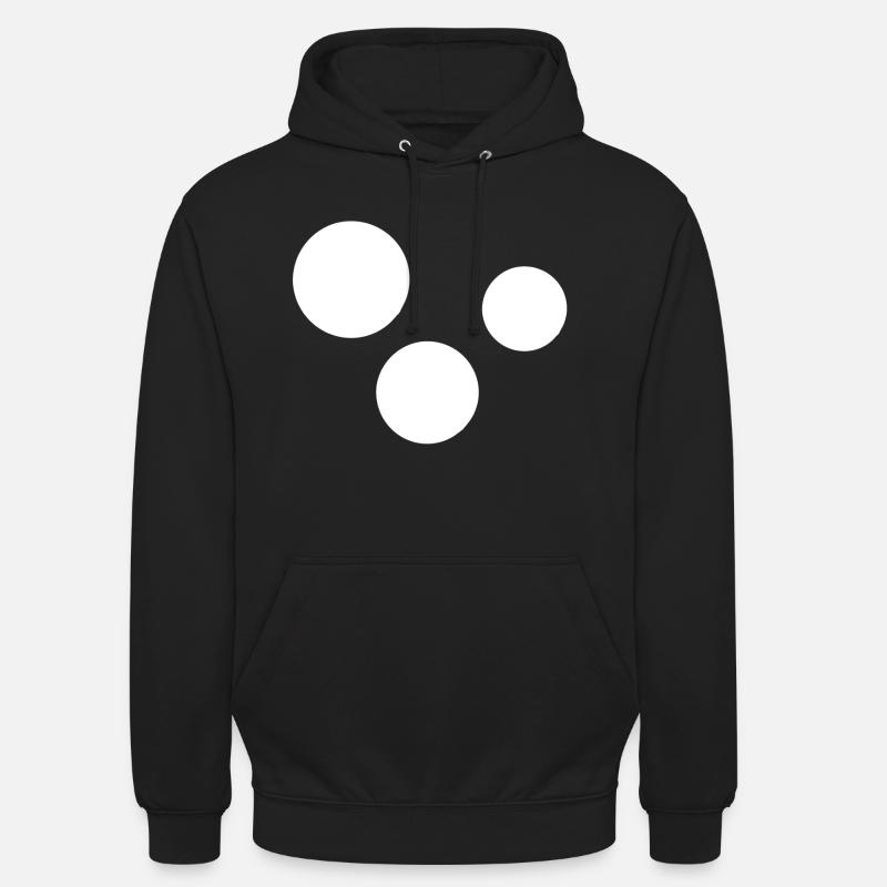 Three Circles Circle - Unisex Hoodie - black