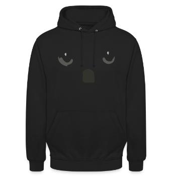 Cat Eye Cat Gift Hommes Femmes T-Shirt - Sweat-shirt à capuche unisexe - noir - Devant - Alina (178cm) & Michal (187cm)
