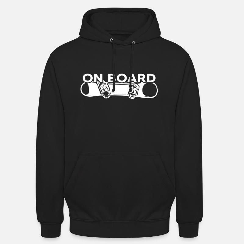 Snowboard « On Board Snowboarder » - Sweat-shirt à capuche unisexe - noir