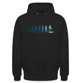 eisbader saison de bain de glace kneipp glace de baignade eau glacée - Sweat-shirt à capuche unisexe - noir - Devant - Alina (178cm) & Michal (187cm)
