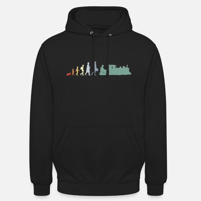 Trainspotter Evolution - Unisex Hoodie - Schwarz