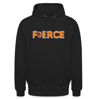 rugby rugbyspieler rugbysaison rugbylogo - Unisex Hoodie - Schwarz - Vorne - Alina (178cm) & Michal (187cm)