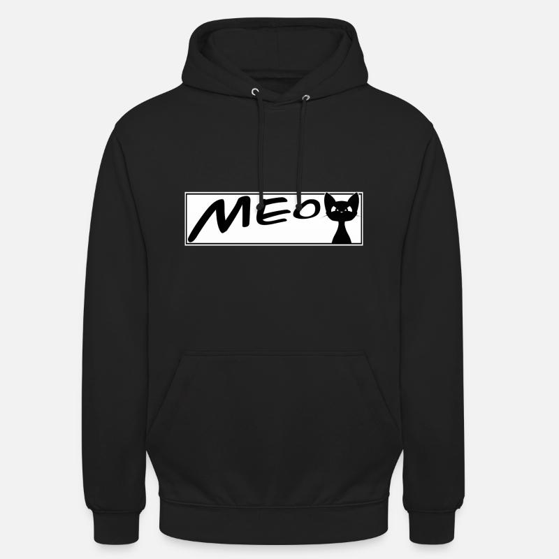 chat mignon MEOW chats chat chat - Sweat-shirt à capuche unisexe - noir
