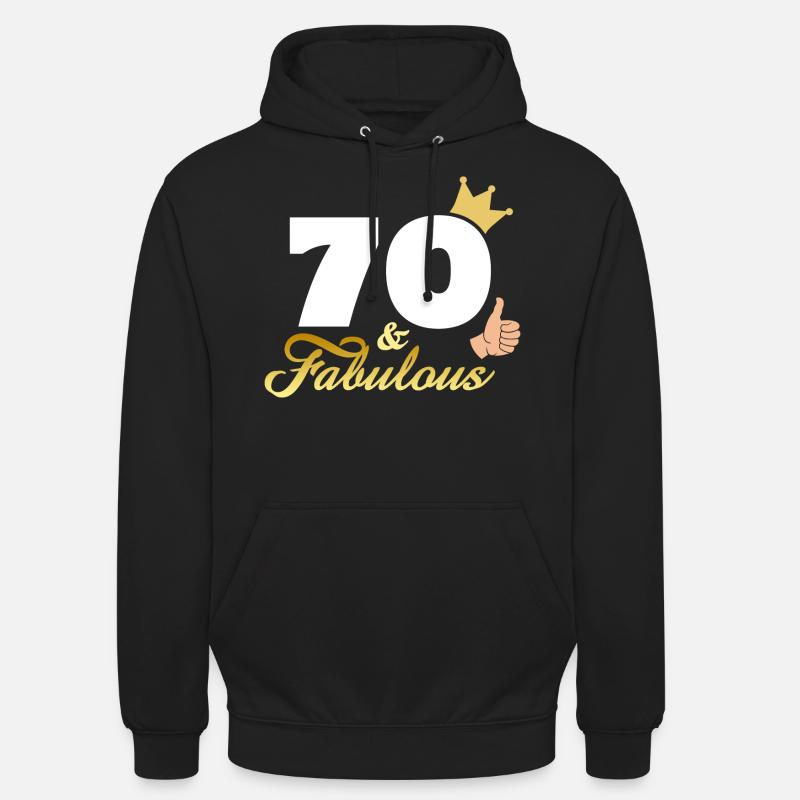70 et fabuleux - Sweat-shirt à capuche unisexe - noir