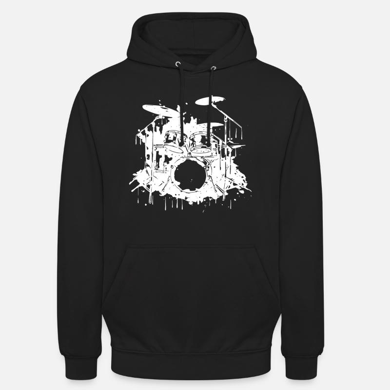 Graphiques de batterie - Sweat-shirt à capuche unisexe - noir