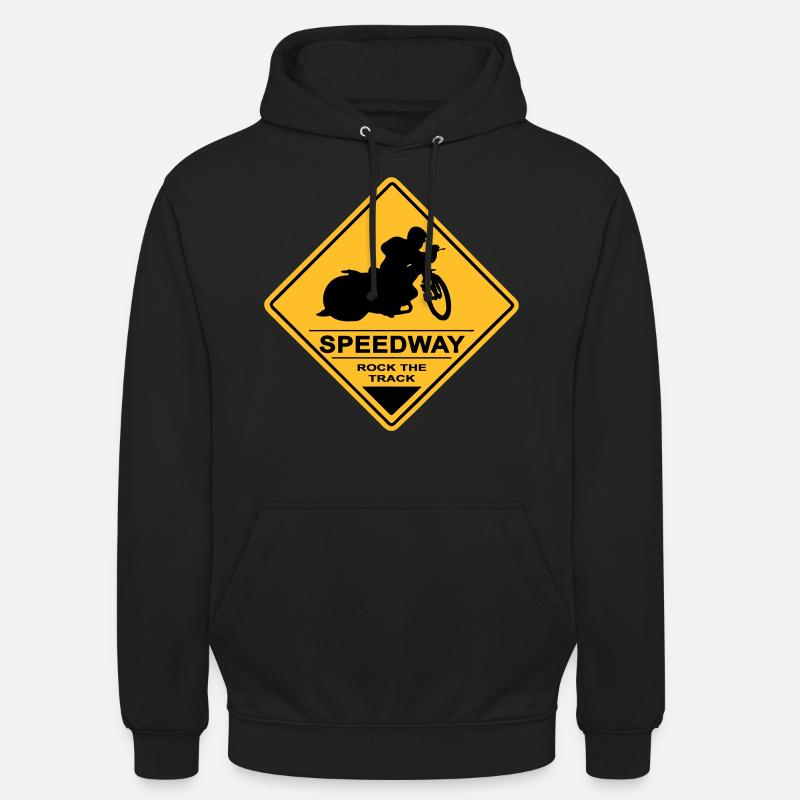 Speedway - Sweat-shirt à capuche unisexe - noir