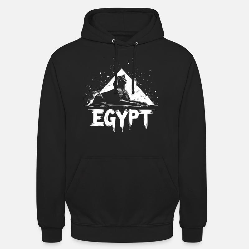 Pyramide du Sphinx d’Égypte - Sweat-shirt à capuche unisexe - noir