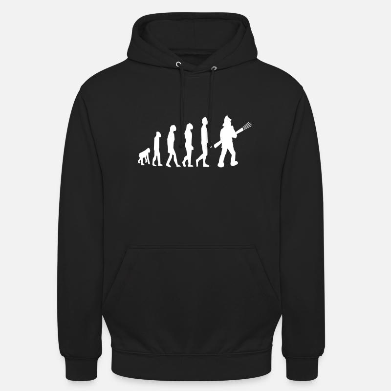 Firefighter Firefighter Firefighter Evolution - Unisex Hoodie - black