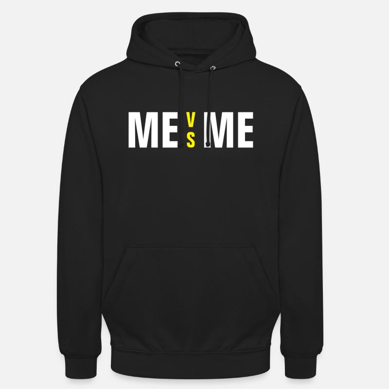 MOI CONTRE MOI - Sweat-shirt à capuche unisexe - noir
