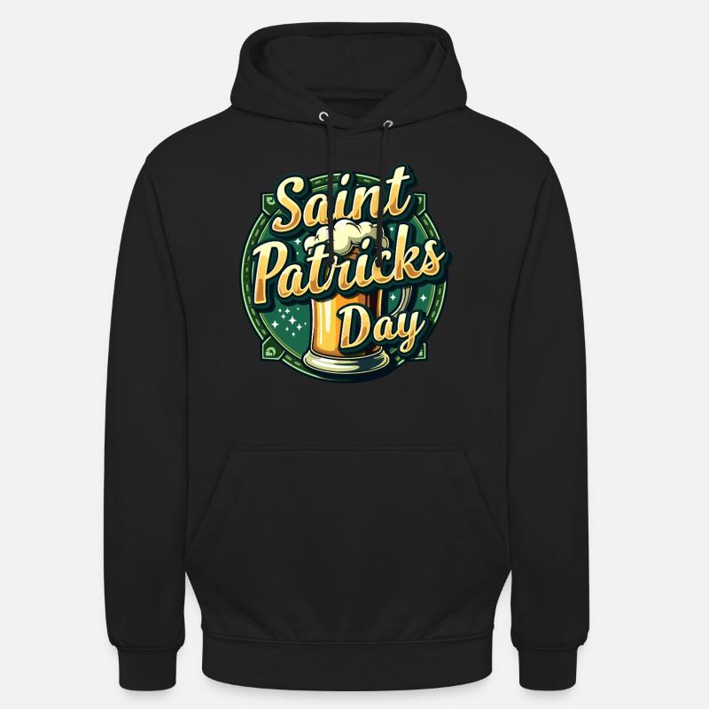 Bière de la Saint-Patrick - Sweat-shirt à capuche unisexe - noir