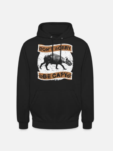 Capybara capybara rodent - Unisex Hoodie - black
