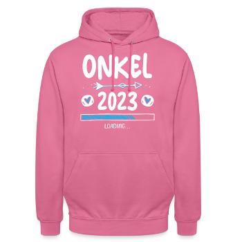 Onkel 2023 Loading - Unisex Hoodie - Pink - Vorne - Alina (178cm) & Michal (187cm)