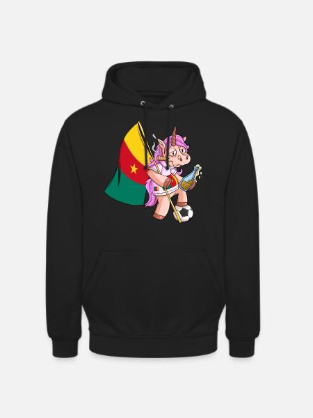 Party Einhorn Kamerun - Unisex Hoodie - Schwarz