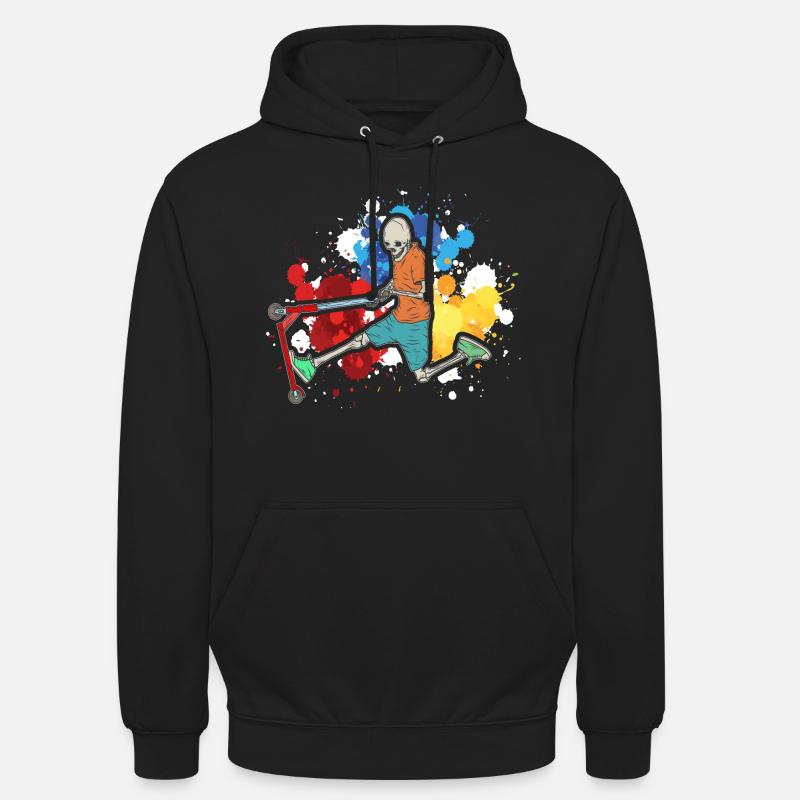 Scooter Stunt - Unisex Hoodie - Schwarz