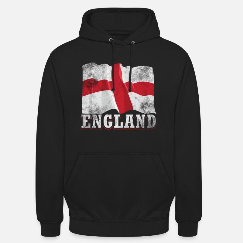Drapeau de l’Angleterre - Sweat-shirt à capuche unisexe - noir