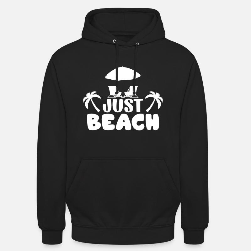 Juste la plage - Sweat-shirt à capuche unisexe - noir