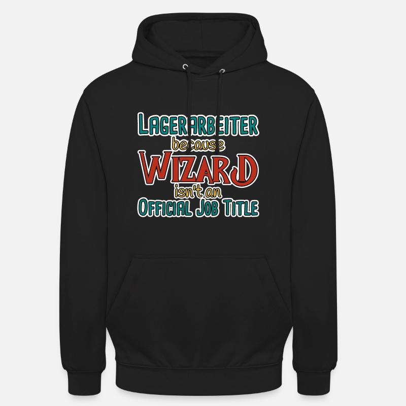 Assistant Magasinier - Sweat-shirt à capuche unisexe - noir