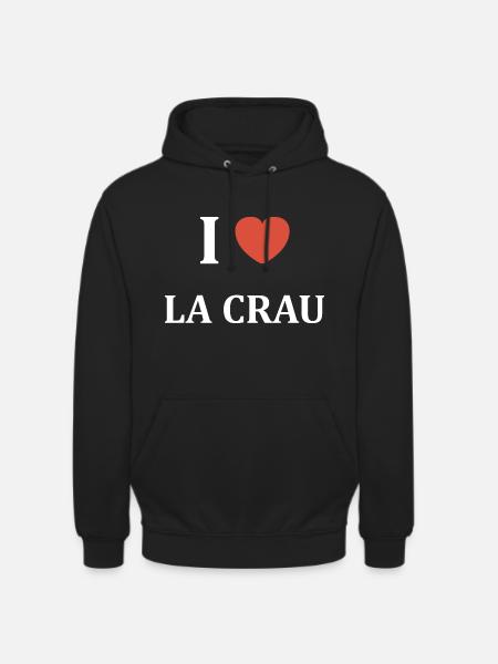 i love La Crau - Sweat-shirt à capuche unisexe - noir