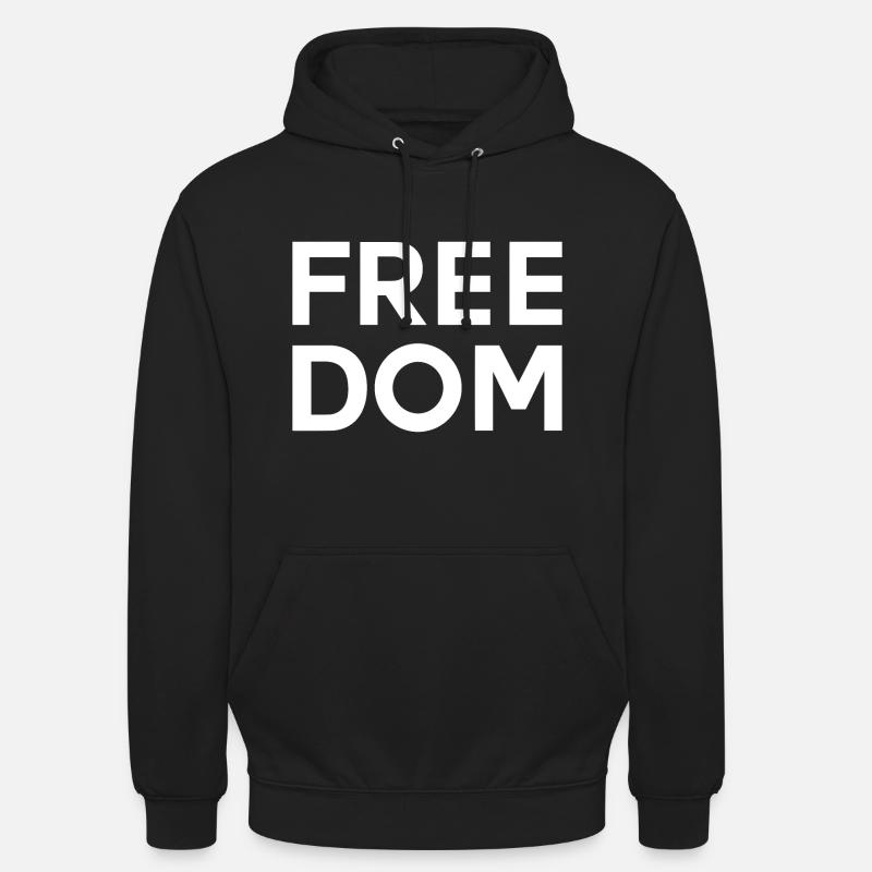 LIBERTÉ Déclaration libre Liberté - Sweat-shirt à capuche unisexe - noir