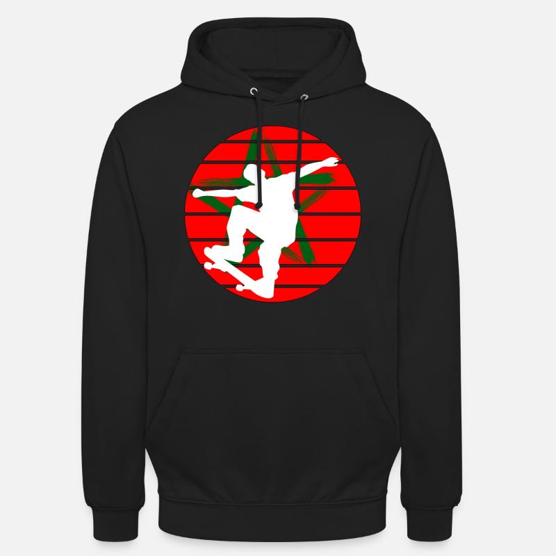 Skateboard Maroc - Sweat-shirt à capuche unisexe - noir