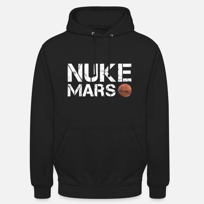 Nuke Mars - Sweat-shirt à capuche unisexe - noir