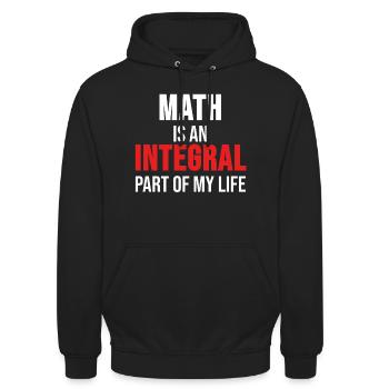 Maths T-shirt maths professeur de maths cadeau - Sweat-shirt à capuche unisexe - noir - Devant - Alina (178cm) & Michal (187cm)