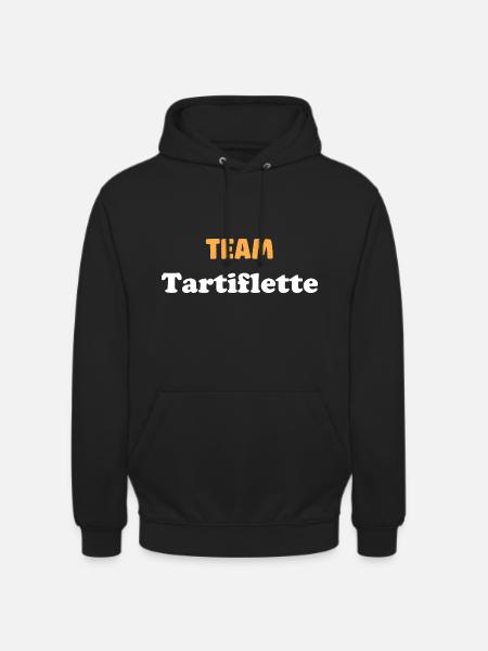 Team tartiflette - Sweat-shirt à capuche unisexe - noir