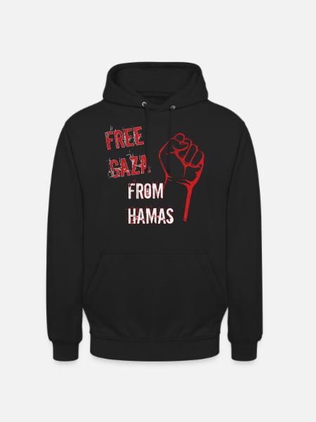 free gaza from - Unisex Hoodie - black