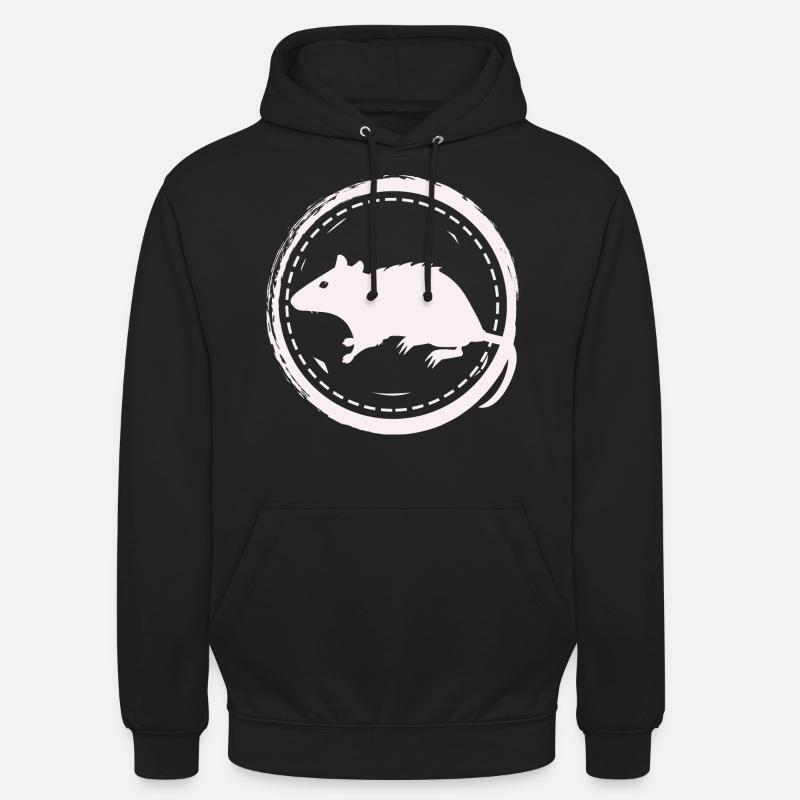 Ratte - Nagetier - Unisex Hoodie - Schwarz