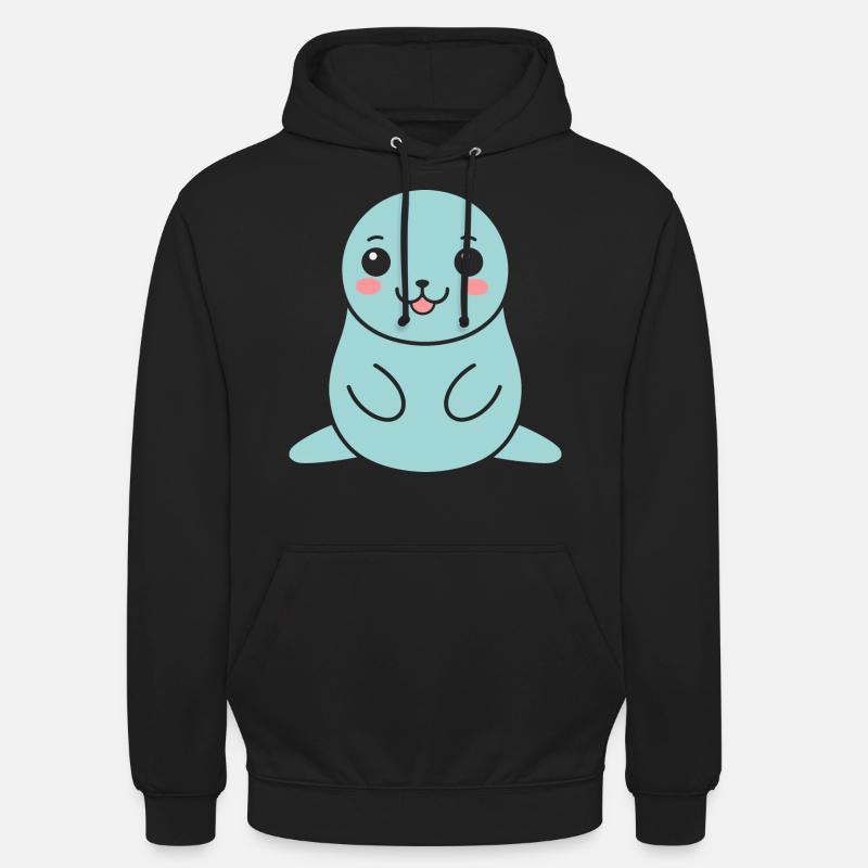 Seelöwe - Unisex Hoodie - Schwarz