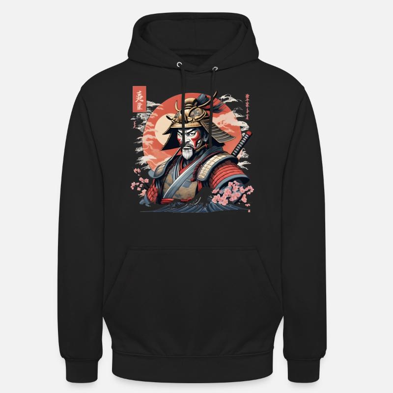 Japanischer Samurai - Unisex Hoodie - Schwarz