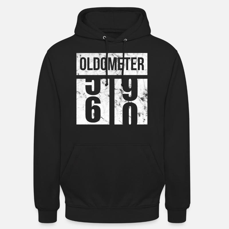 60 Oldometer 60th Birthday Gift Idea - Unisex Hoodie - black
