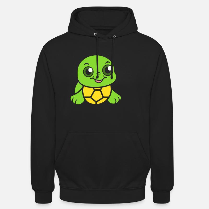 tortue - Sweat-shirt à capuche unisexe - noir