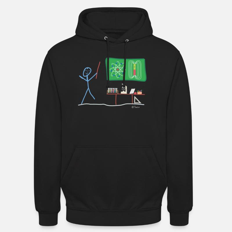 Science Stickman Chimie Physique - Sweat-shirt à capuche unisexe - noir