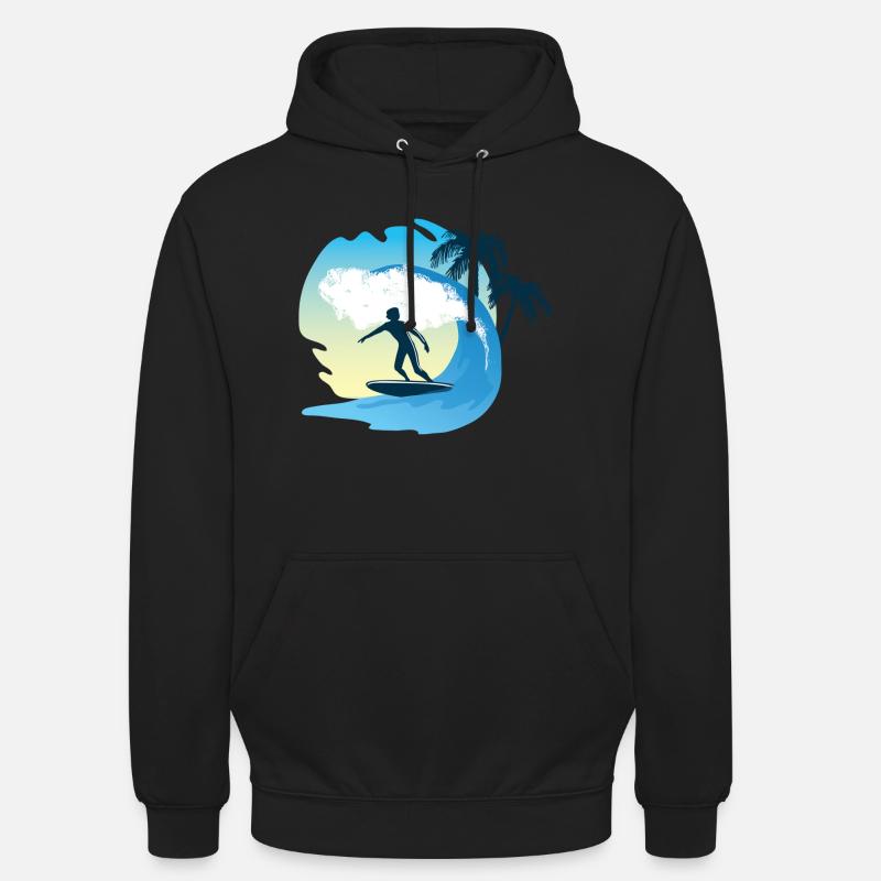 Surfer - Sweat-shirt à capuche unisexe - noir