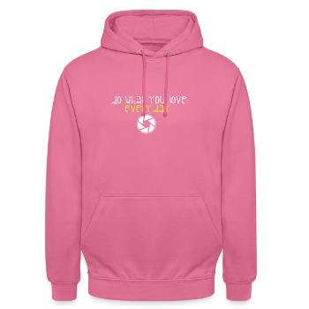 photographer - Unisex Hoodie - pink - Front - Alina (178cm) & Michal (187cm)