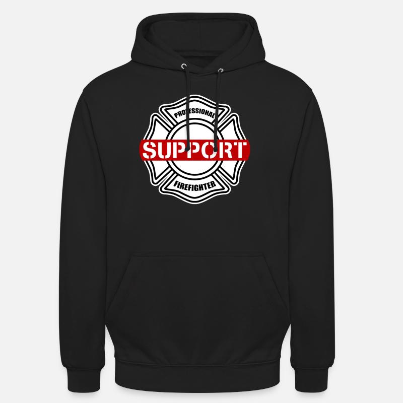 Pompier pompier - Sweat-shirt à capuche unisexe - noir