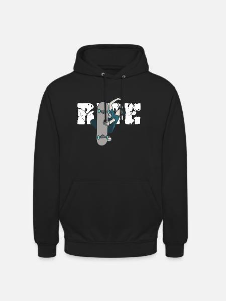 skateboard - Unisex Hoodie - black