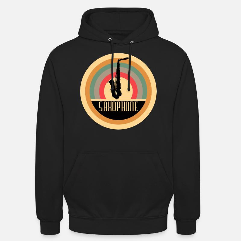 Accessoires Saxophone Idée cadeau - Sweat-shirt à capuche unisexe - noir