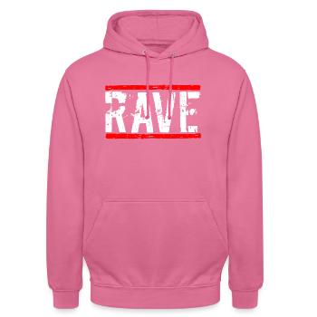Rave Techno - Unisex Hoodie - Pink - Vorne - Alina (178cm) & Michal (187cm)