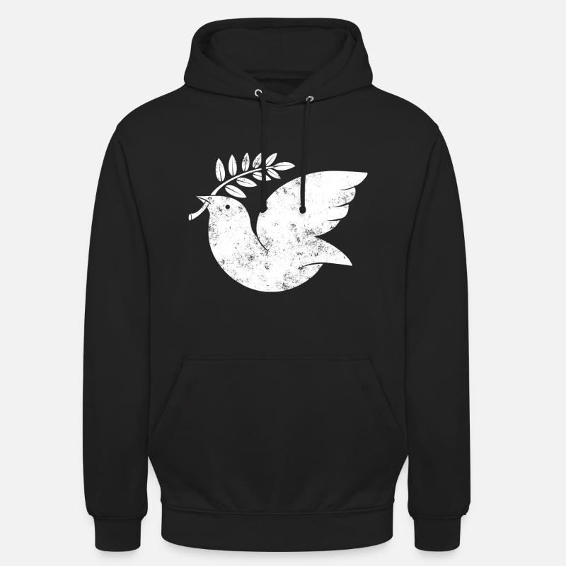 Friedenstaube - Unisex Hoodie - Schwarz