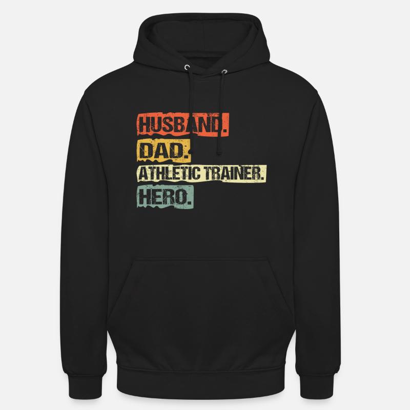 Athletic Trainer Dad Ehemann Sprüche Lustige - Unisex Hoodie - Schwarz